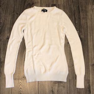 Small Express cream crew neck sweater
